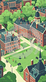 Harvard Campus Transition Scene from Student to Analyst Journey photo