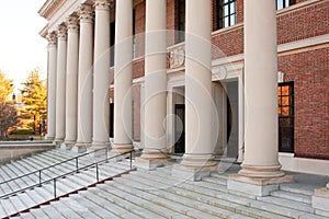 Harvard Library Entrance Columns Doors