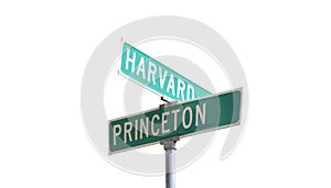 Harvard and Princeton Ivy League College