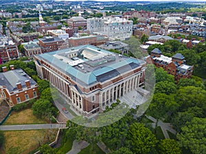Harvard University aerial view, Cambridge, Massachusetts, USA