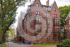 The Harvard University building in Cambridge, Massachusetts, USA