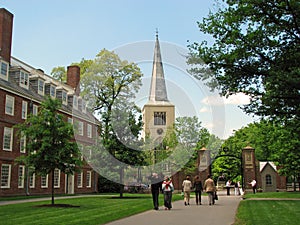 Harvard university campus in Cambridge