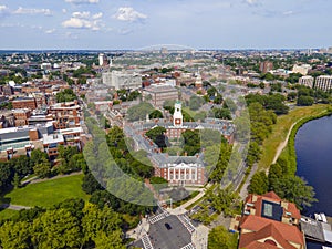 Harvard University and Charles River, Massachusetts, USA