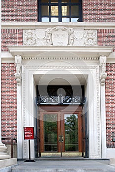 Harvard University Library entrance