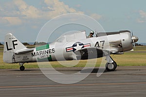 Harvard Warbird Aircraft Taxis