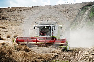 Harvest Agricultural Crop Field Machinery Season Concept