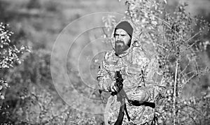 Harvest animals typically restricted. Hunting hobby concept. Experience and practice lends success hunting. Hunting