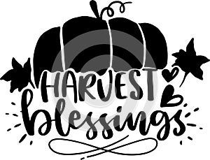 Harvest Blessing Lettering quotes