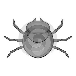 Harvest bug icon, cartoon style