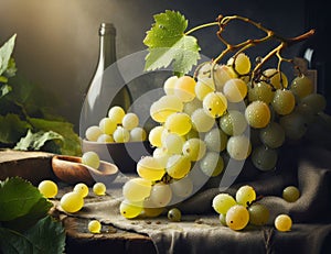 Harvest Still Life with Wine