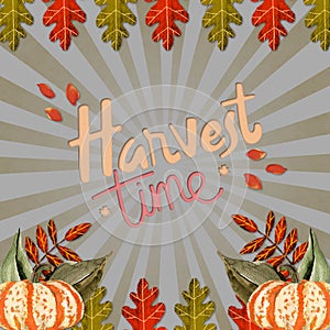 Harvest Time Autumn Poster