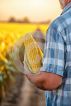 Harvest time in the cornfield