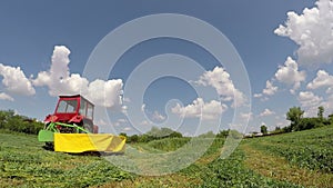 Harvest time in the summer movie with sound