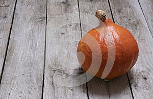Uchiki kuri squash, a pumpkin type vegetable known as onion squash photo