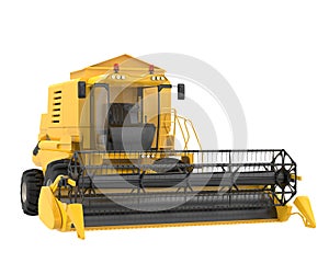 Harvester isolated on background. 3d rendering - illustration