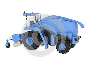 Harvester isolated on background. 3d rendering - illustration