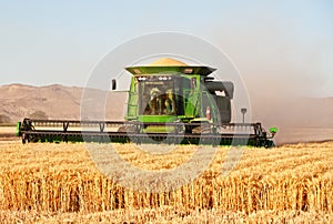 Harvesting combine photo