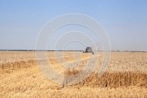 harvesting combine