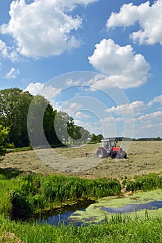 Harvesting hay