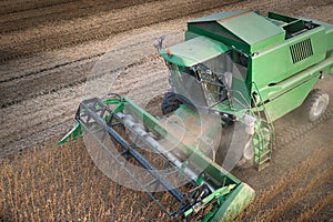 Harvesting of soybean