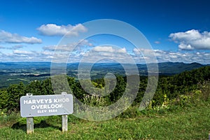 Harveys Knob Overlook from the Blue Ridge Parkway