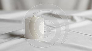 Has gentle folds and a subtle sheen adding a touch of texture to the