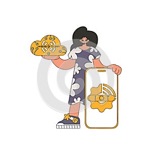 She has a server for cloud storage and IoT connectivity.