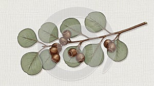 Has a soft hand drawn quality and the background is light enhancing