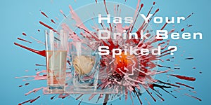 Has your drink been spiked ? - spiked drink concept