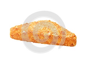 Hash brown isolated on a white