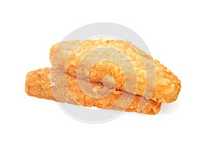 Hash brown isolated on white