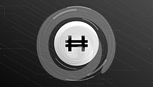 Hashflow HFT coin cryptocurrency concept banner