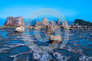 Hashigui Iwa stones kushimoto wakayama photo