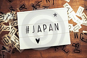 Hashtag Japan on Lightbox