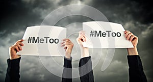 Hashtag MeToo conceptual image