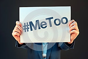 Hashtag MeToo conceptual image