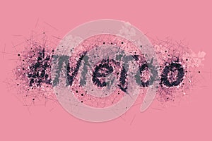 Hashtag MeToo conceptual illustration photo