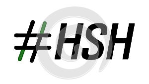Hashtag Text Icon Vector Graphic Illustration, Online Topic Tag, vector design Generative AI photo