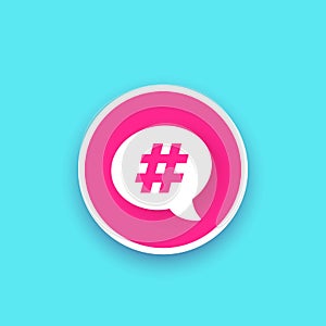Hashtag, trend topic icon
