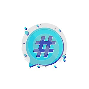 Hashtag, trends icon