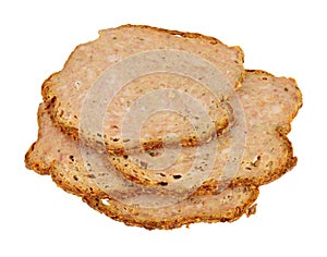 Haslet meat slices