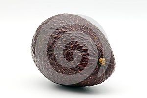 Hass Avocado isolated on white background. Front view