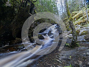 Hassafall Waterfall near JÃ¶nkÃ¶ping, Sweden