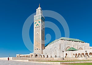 Hassan II Mosque Casablanca Morocco side view