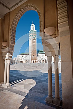 Hassan II Mosque minaret Casablanca Morocco