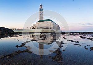 Hassan II Mosque is a mosque in Casablanca, Morocco. It is the largest mosque in Africa and the 3rd largest in the world.