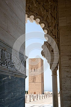 The Hassan Tower in Rabat, Morocco