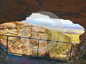 The Hassan Wall`s  Lookout, Blue Mountains National Park, Sydney, Australia