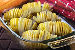 Hasselback potaoes