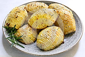 Hasselback Potatoes with Rosemary